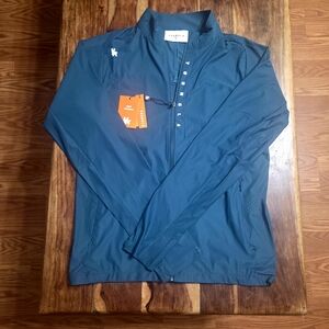 YoungLA Men's Lightweight Shirt Jacket Teal Blue